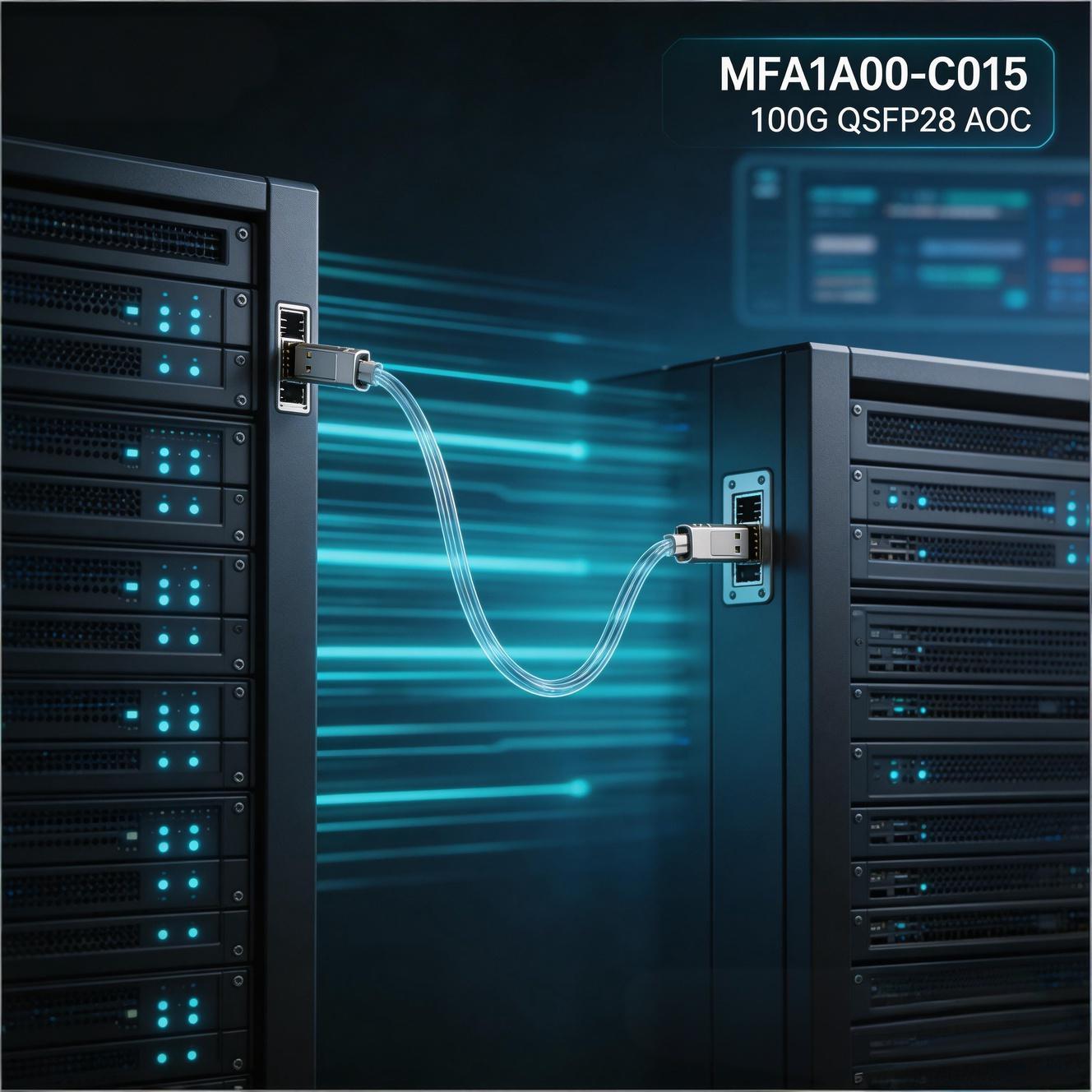 Optical Cable For Nvidia Rack NVIDIA Mellanox MFA1A00-C015 Active Optical Cable in Action ...