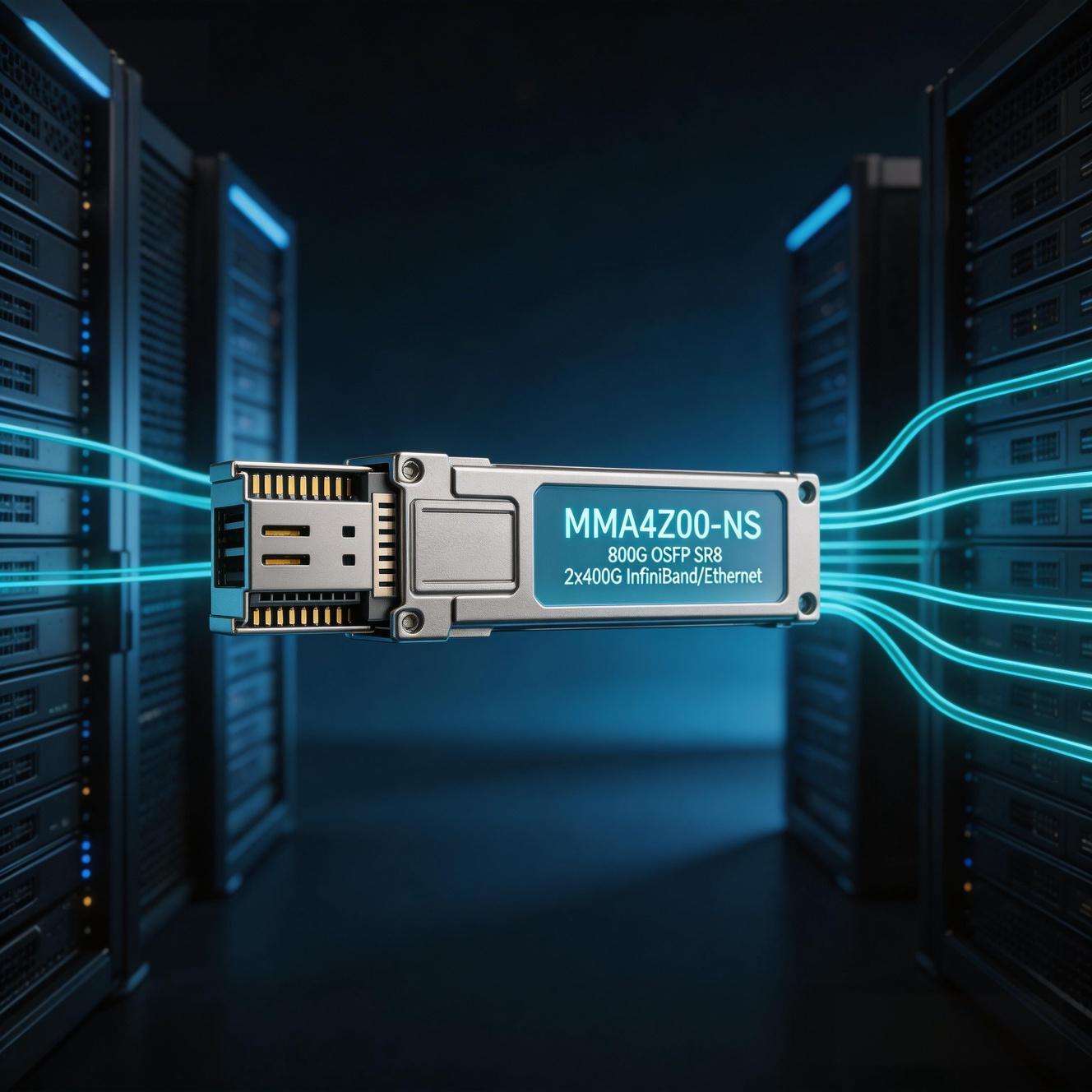 NVIDIA Mellanox MMA4Z00-NS Data Center Optical Module in Action