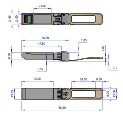 40GbE DDMI Mellanox Optical Transceiver QSFP+ 850nm MMA1B00-B150D MPO SR4 up to 150m