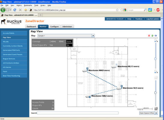 901-3050-CN00 Ruckus Wireless Controller ZoneDirector 3000 Serial ZD3050 AC3050 Licensed For Up To 50 APs