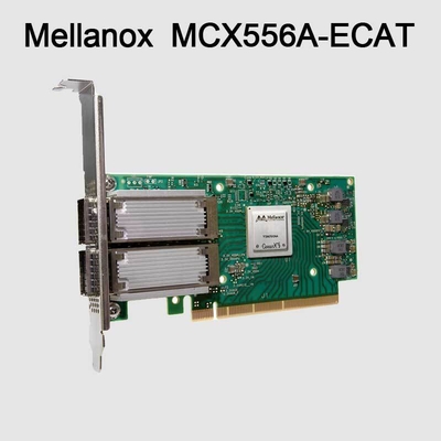 ConnectX-5 VPI Adapter Mellanox Network Card EDR IB 100GbE Dual Port QSFP28 PCIe3.0 MCX556A-ECAT