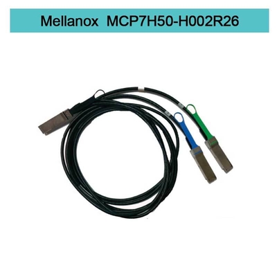 MCP7H50-H002R26 Mellanox Infiniband Cable 200Gb/S To 2x100Gb/S 2.0m