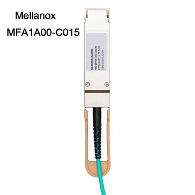 100GbE QSFP LSZH Mellanox AOC Ethernet Cable MFA1A00-C015 15m