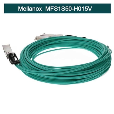 MFS1S50-H015V Mellanox Aoc cable InfiniBand Active Copper QSFP+ To SFP+ Cable Assembly