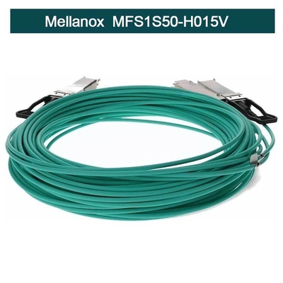 MFS1S50-H015V Mellanox Aoc cable InfiniBand Active Copper QSFP+ To SFP+ Cable Assembly