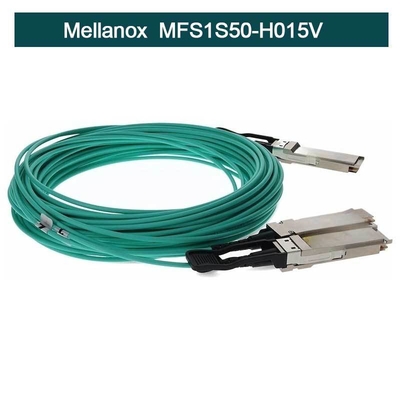 MFS1S50-H015V Mellanox Aoc cable InfiniBand Active Copper QSFP+ To SFP+ Cable Assembly