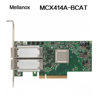 Nvidia 900-9X426-0054-Sq0 MCX414A-Bcat Connectx-4 En Network Interface Card, 40/56gbe Dual-Port Qsfp28, Pcie3.0 X8, Tall Bracket