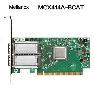 Nvidia 900-9X426-0054-Sq0 MCX414A-Bcat Connectx-4 En Network Interface Card, 40/56gbe Dual-Port Qsfp28, Pcie3.0 X8, Tall Bracket