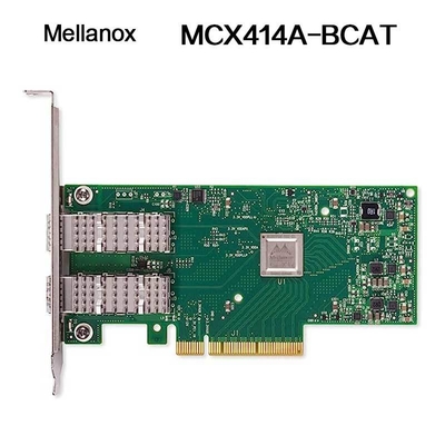 Nvidia 900-9X426-0054-Sq0 MCX414A-Bcat Connectx-4 En Network Interface Card, 40/56gbe Dual-Port Qsfp28, Pcie3.0 X8, Tall Bracket