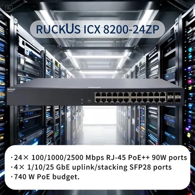 New Original Ruckus Ethernet Switch Icx8200-24f