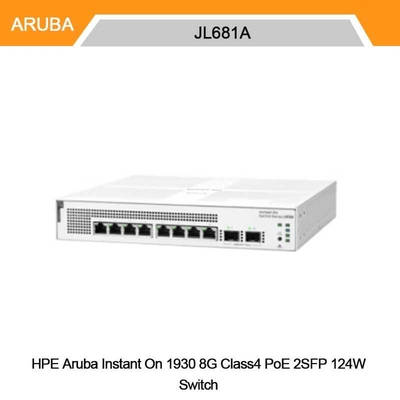Hpe Networking Instant on Switch 8p Gigabit Cl4 Poe 2p SFP 124W 1930 (JL681A)