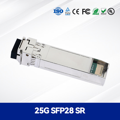 25G SFP28 SR 100M Optical Transceiver Module 850nm 100m OM4 MMF with DDM