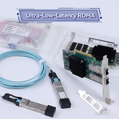 Dual Port Ethernet HDR 200GbE Mellanox Network Card VPI Adapter MCX653106A-HDAT ConnectX 6 QSFP56