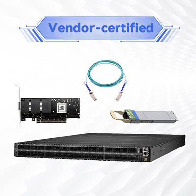 Infiniband MQM9700-NS2F(920-9B210-00FN-0M0) Mellanox Network Switch 400G 16.8 Tbps For Server