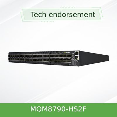 MQM8790-HS2F Mellanox Network Switch 40 Port Non Blocking Managed HDR 200Gb/S