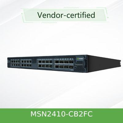 MSN2410-CB2FC Mellanox sN2410Mellanox Network Switch Cumulus Linux 48 SFP28 Ports 8 QSFP28 Ports