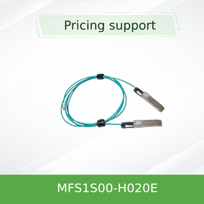 Low Latency Mellanox AOC cable MFS1S00-H020E  Splitter Cable Ethernet 200GbE To 2x100GbE 20m