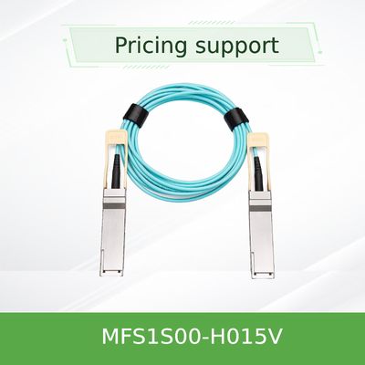 VCSEL Based IBTA Mellanox AOC Cable MFS1S00-H015V QSFP56 15m