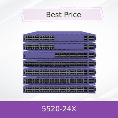 Extreme Network Switch 24 Port Switch Rack Mountable Model 5520-24X