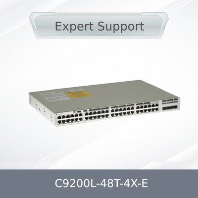 New Original C9200L-48t-4X-E Network Switch, L3, Managed, 48 X 10/100/1000 + 4 X 10 Gigabit SFP+ (uplink)