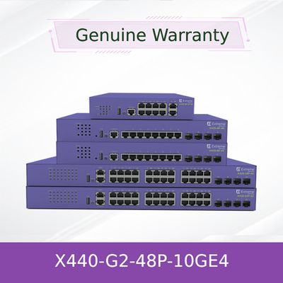 Extreme Networks X440-G2-48P-10GE4 Switch 48 Port PoE+ 10GbE Uplinks Cloud Management