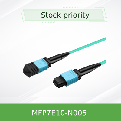 NVIDIA MFP7E10-N005 5m MPO-12/APC to MPO-12/APC Multimode Fiber Optic Cable for 400G/NDR InfiniBand & Ethernet