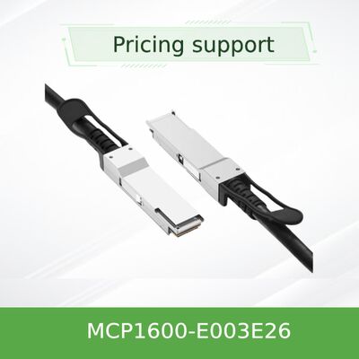 NVIDIA Mellanox MCP1600-E003E26 100Gb/s QSFP28 Passive Direct Attach Copper Cable – 3m, EDR InfiniBand, Low Latency, Near-Zero Power for Data Center Interconnects