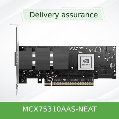 NVIDIA ConnectX-7 NDR 400Gb/s InfiniBand Adapter MCX75310AAS-HEAT | PCIe Gen5 Dual-Port