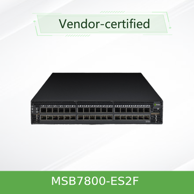 NVIDIA MSB7800-ES2F Quantum-2 InfiniBand Switch 64-Port 400G NDR Managed Switch