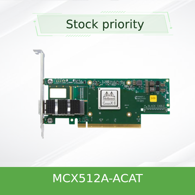 NVIDIA MCX512A-ACAT ConnectX-5 EN 2x 25GbE Adapter – Dual SFP28, PCIe Gen3 x8, RoCE, DPDK