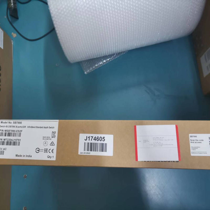 36p Externally Managed EDR 100Gb/S Smart Mellanox Infiniband Switch MSB7890-ES2F Non-Blocking