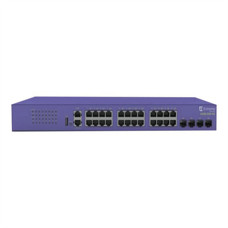 Full Half Duplex 802.3at Poe X435 Extreme Network AVB Switch 24T-4S 48 Ports 216Gbps