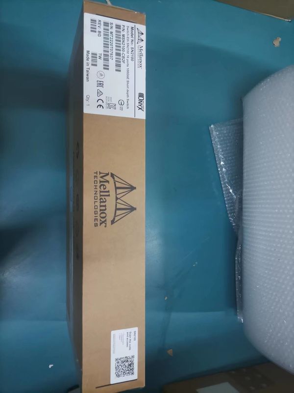2 Core Short Depth Mellanox SN2000 Switch MSN2100-CB2F 100GbE 1U 16 QSFP28 Ports 2 AC PSUs X86