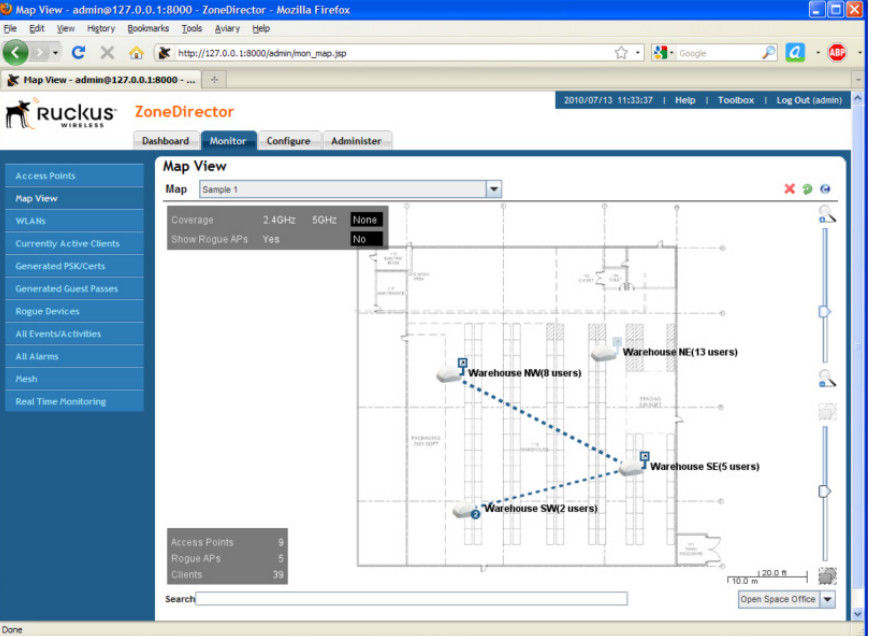 901-3050-CN00 Ruckus Wireless Controller ZoneDirector 3000 Serial ZD3050 AC3050 Licensed For Up To 50 APs