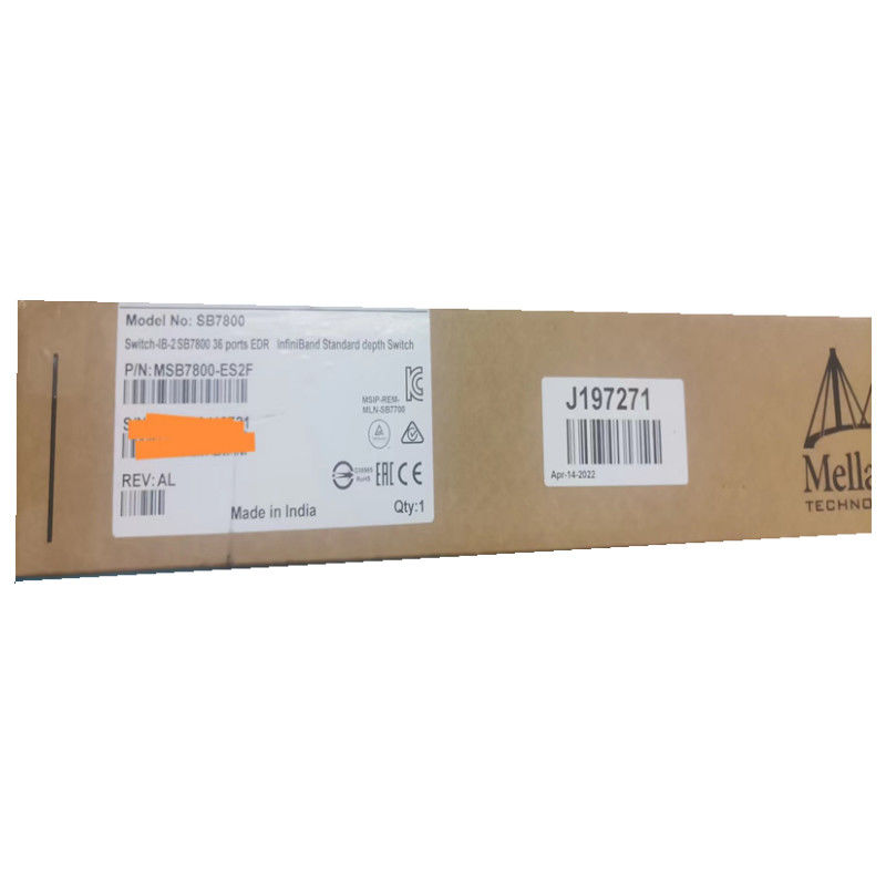 MSB7800-ES2F Mellanox Network Switch-IB 2 Based EDR InfiniBand 1U 36 QSFP28 Ports