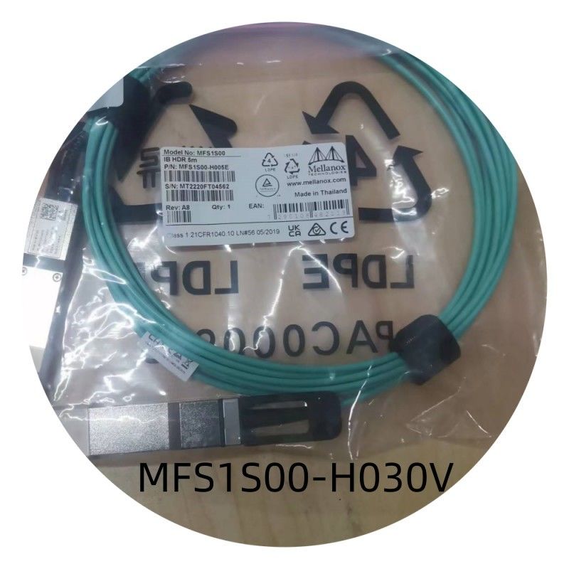 MFS1S00-H030V IB 200G mellanox Aoc cable Network Cable 30M QSFP56 High Speed Low Latency