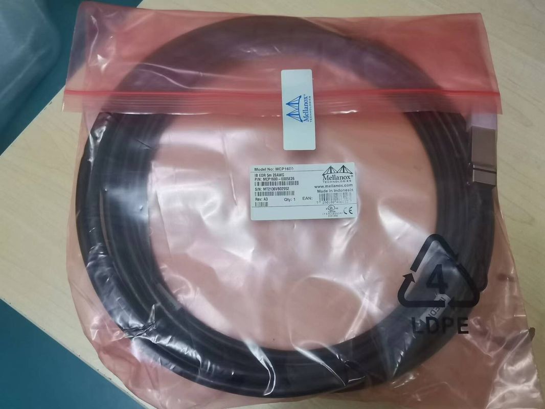 MCP1600-E003E26 Direct Attach Copper Cable InfiniBand EDR Up To 100Gb/S QSFP28 3m Black 26AWG