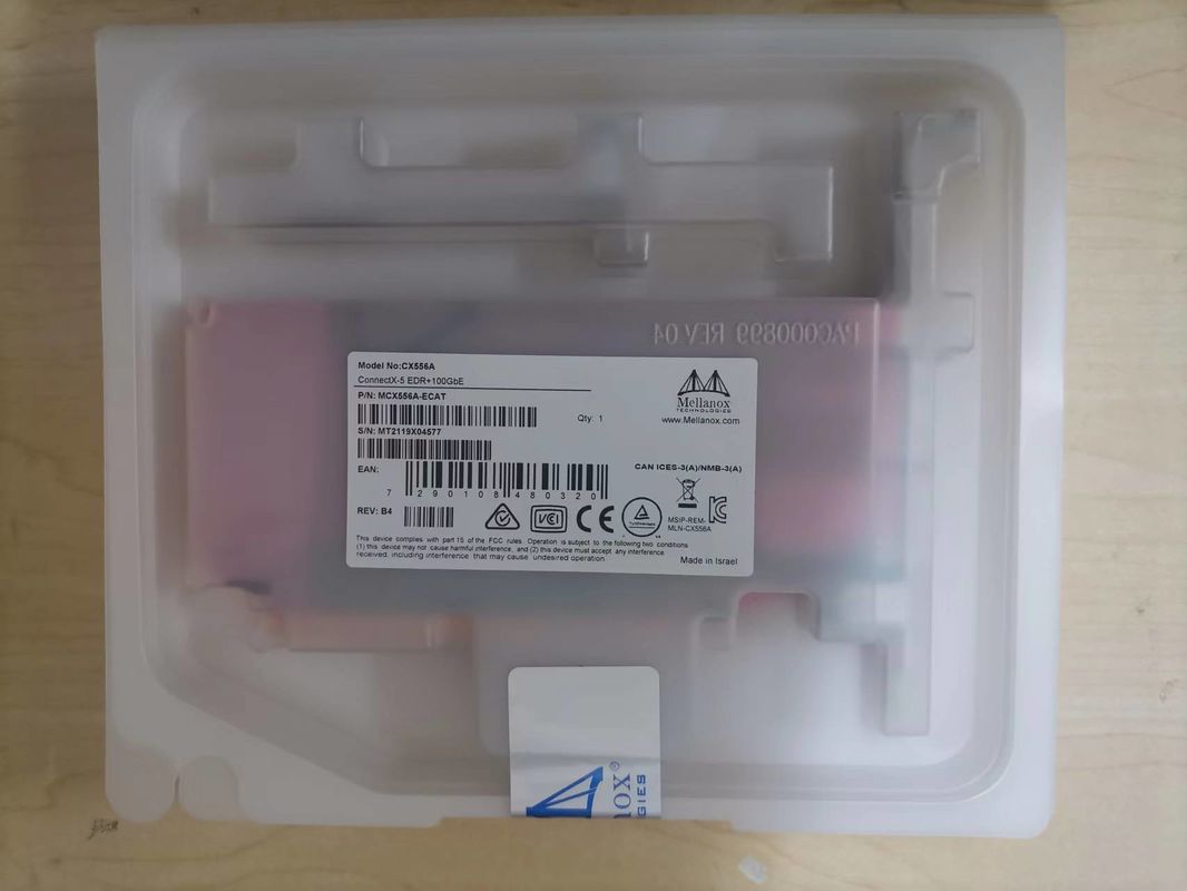 ConnectX-5 Ex VPI Adapter Mellanox Network Card EDR InfiniBand And 100GbE Dual Port QSFP28 MCX556A-EDAT