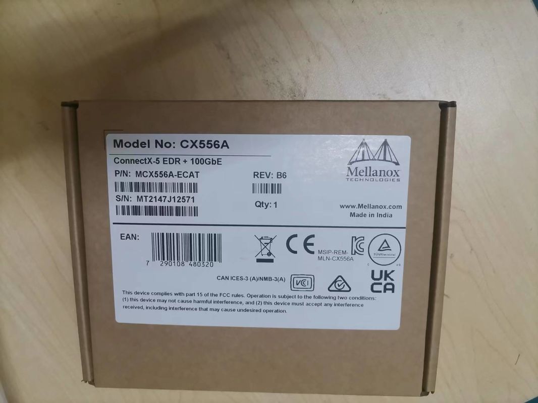 ConnectX-5 Ex VPI Adapter Mellanox Network Card EDR InfiniBand And 100GbE Dual Port QSFP28 MCX556A-EDAT