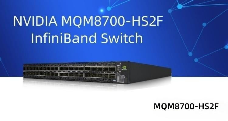 MQM8700-HS2F Mellanox Network Switch 40 Port 200G InfiniBand For Data Center