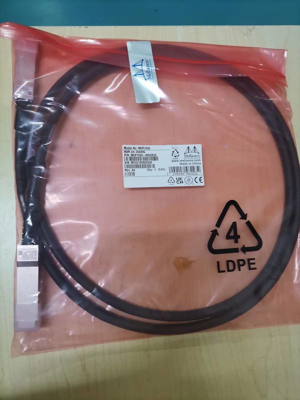 MCP1650-H002E26 Mellanox Dac Cable Passive Copper Ib HDR Up To 200GB/S Qsfp56 2M