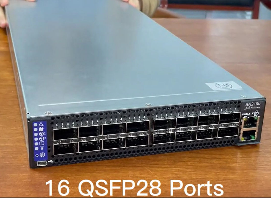 MSN2100-CB2F Mellanox Network Switch Spectrum Based 1001U Open Ethernet With Mellanox Card