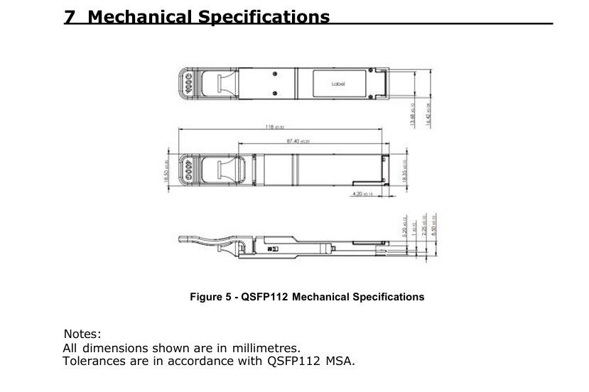 400G QSFP112 SR4 Hot-Plug Multimode Fiber Optic Transceiver 100m Interconnect for Data Centers and Optical Interconnects