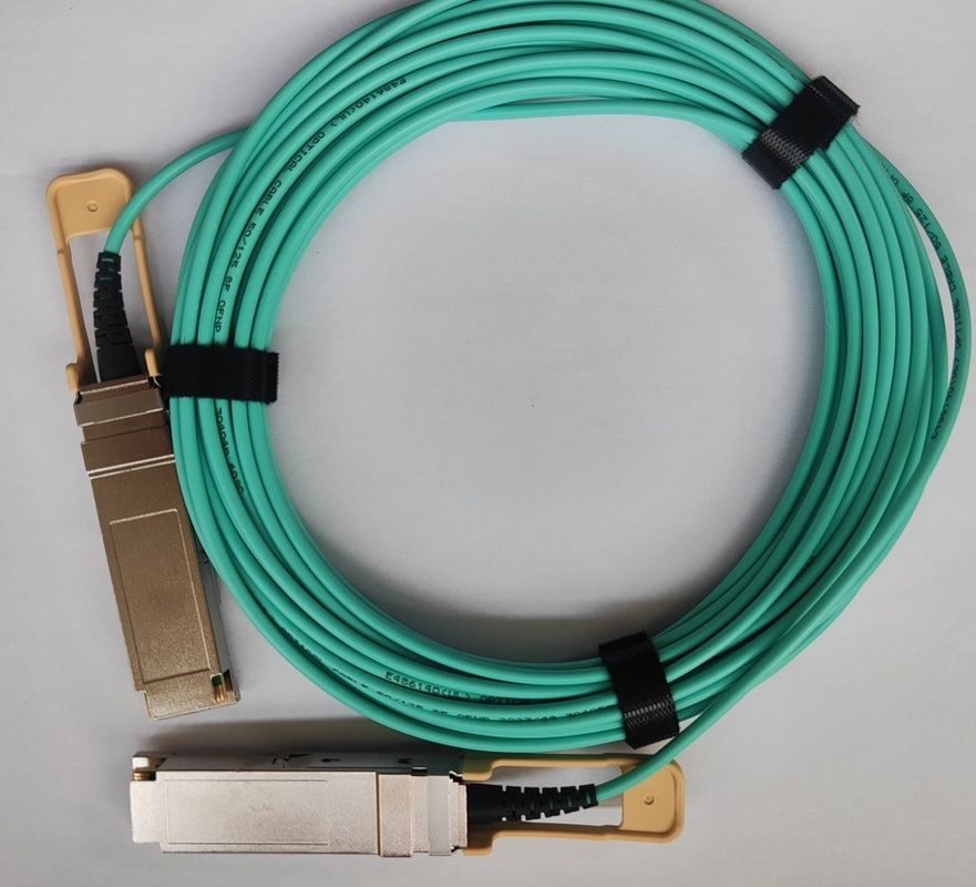 200G QSFP56 Active Optical Cable 26.56GBaud Speed Data Transmission Compatible with OM3/OM4 Connector Type QSFP56 Connector