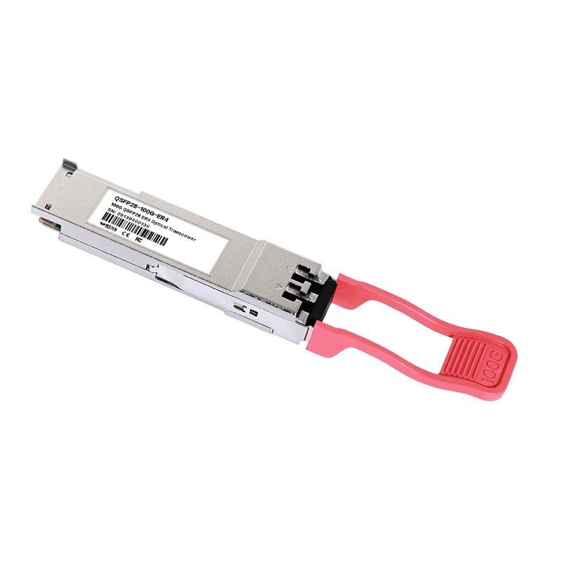 Single 3.3V Power Source 100GBase QSFP28 ER4 40KM Fiber Optic Equipment Duplex LC Optical Transceiver Module for Your Requirements