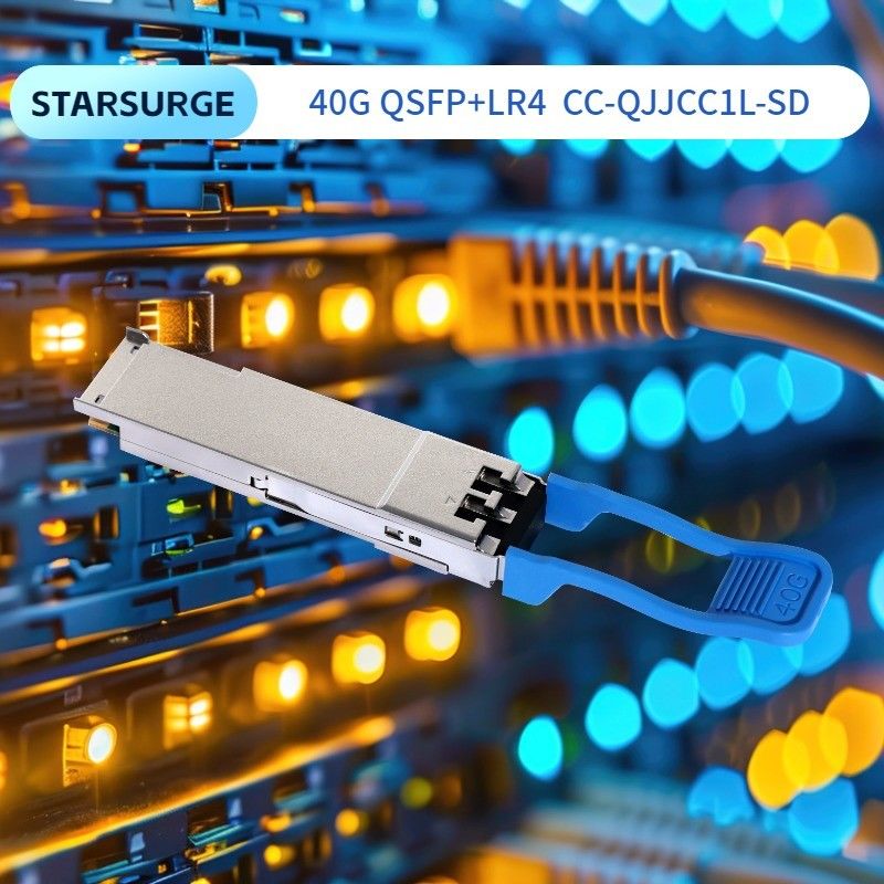 40Gb/s QSFP Multimode Optical Module BIDI 850/908nm Optical Transceiver Duplex LC IP Network Up to 70m over OM3 100m over OM4