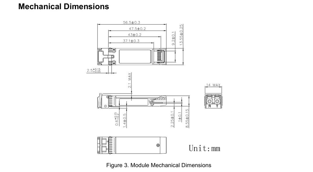 10km Single Mode 25G SFP28 Optical Transceiver Protocol Compliance SFF-8472 Speed LC Connector CE FCC RoHS Certified