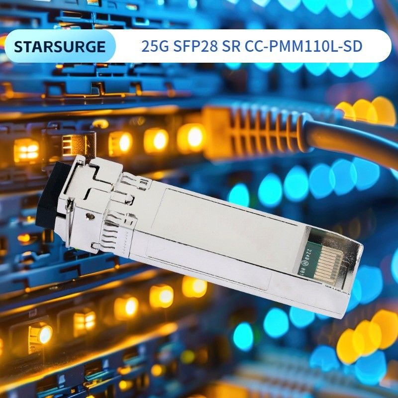 25G SFP28 SR Dual LC Transceivers Module Power Source DC 3.3V Compatibility SFP28 MSA for Fiber Optic Equipment