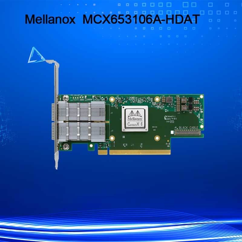 ConnectX-6 MCX653106A-HDAT VPI Mellanox Network Card 200Gb/S InfiniBand And Ethernet Adapter
