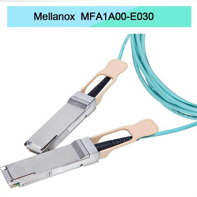 VCSEL Based QSFP Mellanox AOC Cable MFA1A00-E030 IB EDR Up To 100Gb/S
